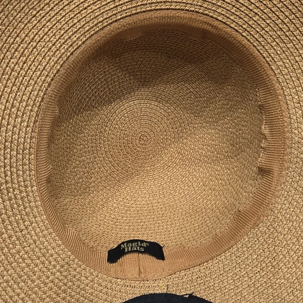 Magid Hats Straw Sun Hat Coastal Bonnet‎ Wide Brim Beach Travel - Picture 12 of 16